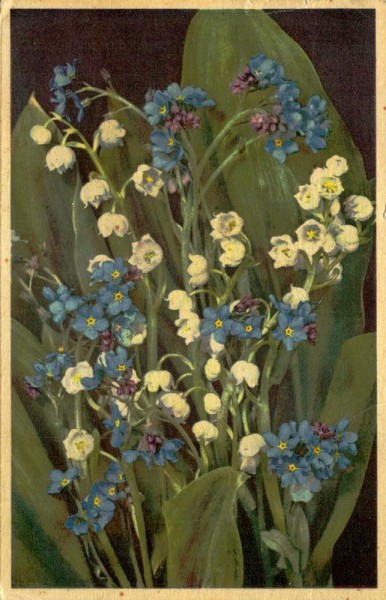 Vergissmeinnicht und Maiglöckchen Vorderseite