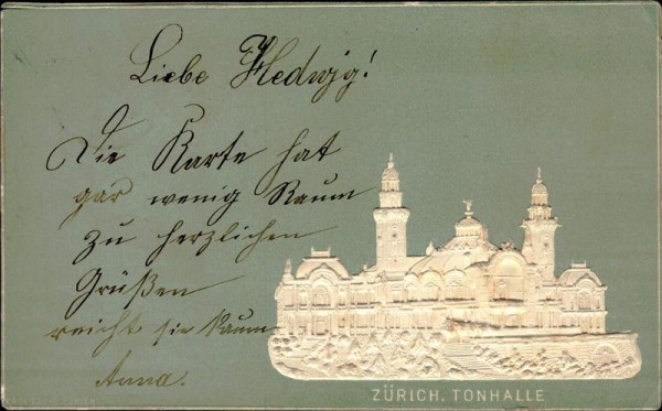 Zürich, Tonhalle Vorderseite