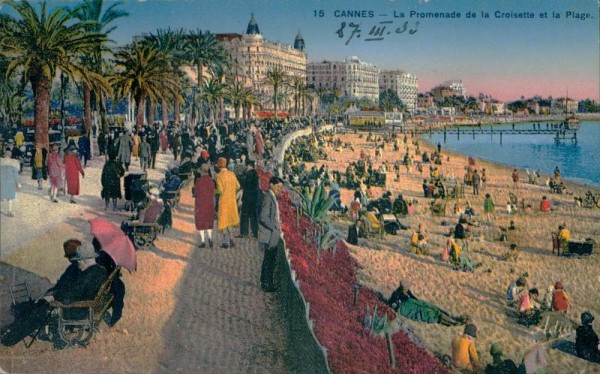 Cannes-La Promenade de la Croisette et la Plage Vorderseite