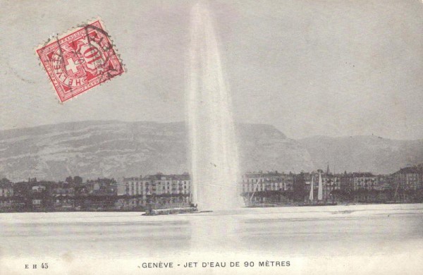 Genève - Jet d’eau Vorderseite