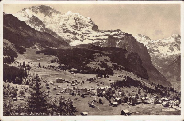 Wengen Jungfrau und Breithorn