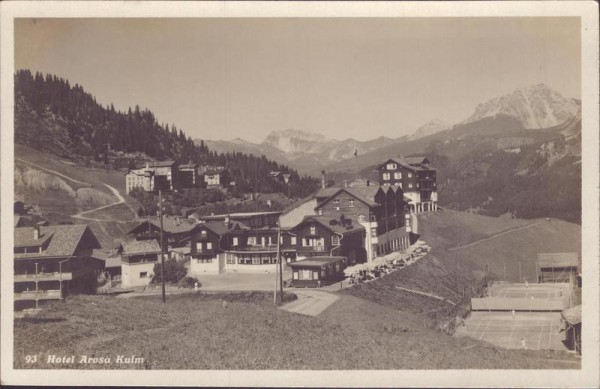 Hotel Arosa Kulm Vorderseite
