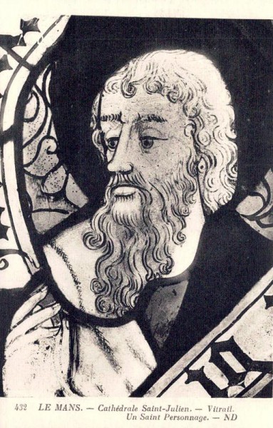 Le Mans. - Cathédrale Saint-Julien. - Vitrail. Un Saint Personnage. - ND Vorderseite