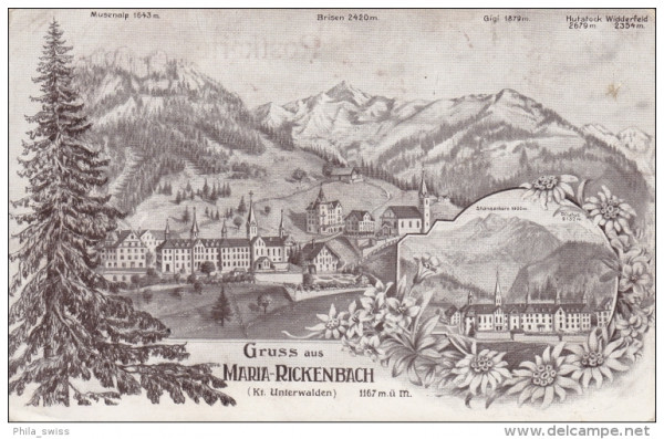 Maria-Rickenbach, Gruss aus - Kt. Unterwalden