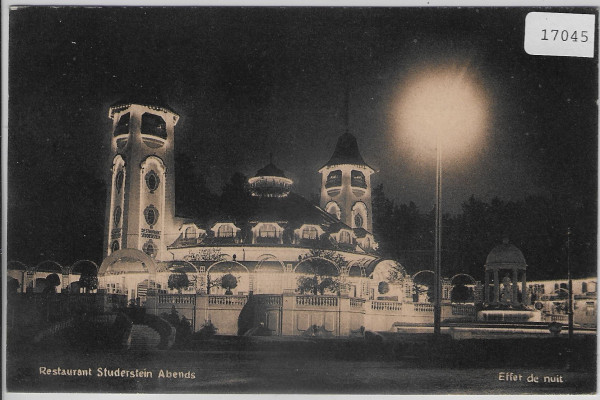 Restaurant Studerstein Abends - Effet de Nuit - 1914 Landes-Ausstellung - Expo Nationale