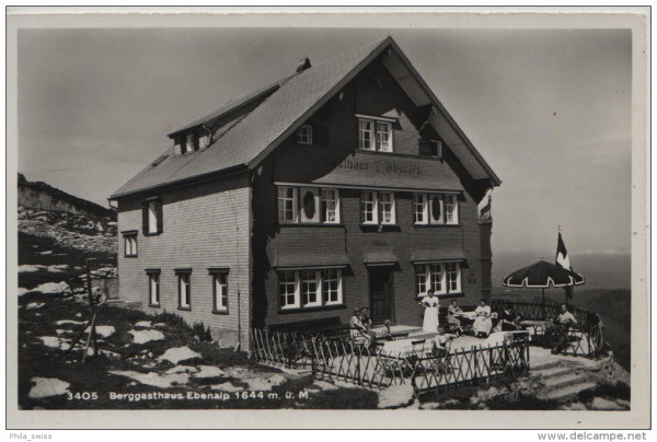 Berggasthaus Ebenalp 1644 m.ü.M. - Josef Fischer No. 3405