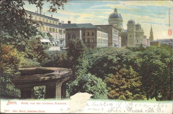 Bern, Blick von der kleinen Schanze