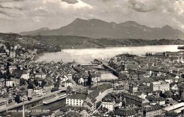 Luzern mit Rigi. 1946 Vorderseite