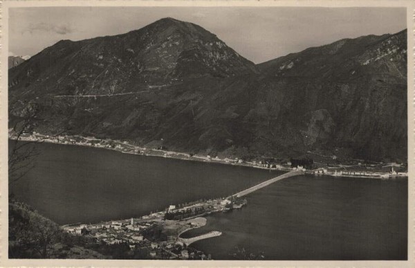 Lago di Lugano. Vista verso Campione e Melide Vorderseite