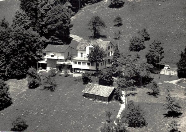 Hotel u. Restaurant z. Burg, Seewen/Schwyz  -  Flugaufnahmen Vorderseite