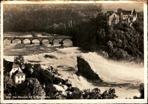 Der Rheinfall mit Schloss Laufen Vorderseite