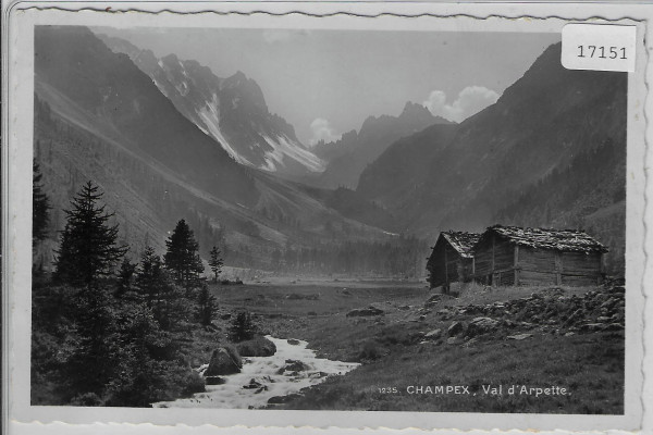 Champex - Val d'Arpette - Alphütte cabane à bétail