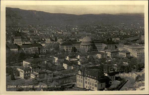 Zürich - Universität und Polytechnikum Vorderseite