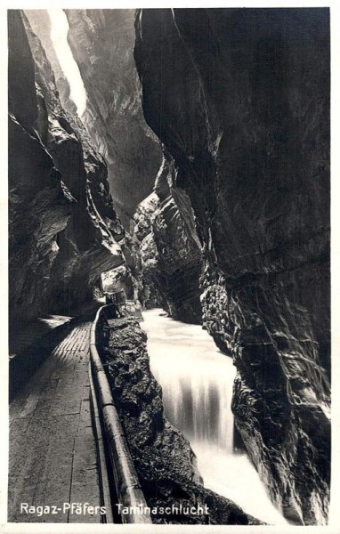 Bad Pfäfers, Taminaschlucht Vorderseite