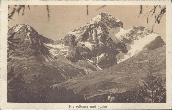 Piz Albana und Julier (3100 m/3380 m) Vorderseite