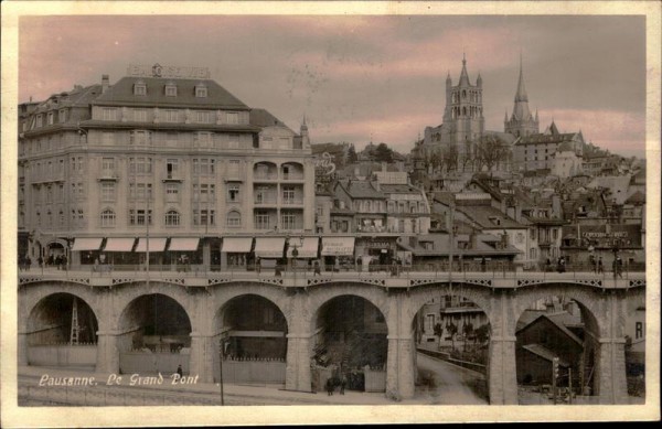 Lausanne. Le Grand Pont Vorderseite
