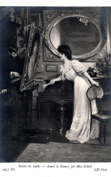 Salon de 1908. - Avant la Séance, par Nax Schott Vorderseite
