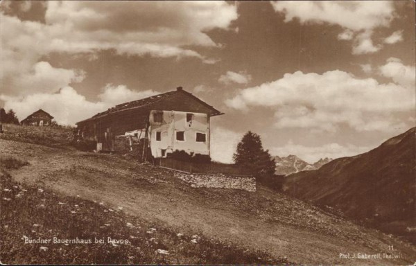 Davos, Bündner Bauernhaus, Gaberell Vorderseite