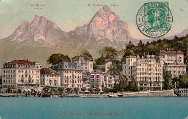 Brunnen, Die Hotels am Quai Vorderseite