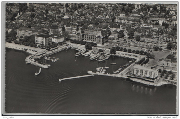 Neuchatel - Neuenburg - Vue aérienne du port