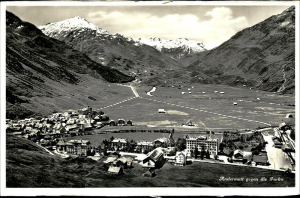 Andermatt gegen die Furka Vorderseite