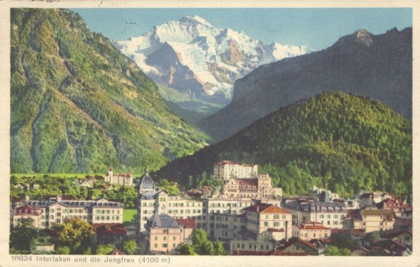 Interlaken und die Jungfrau (4166 m)