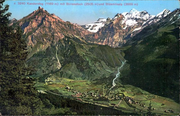 Kandersteg mit Birrenstock und Blüemlisalp Vorderseite