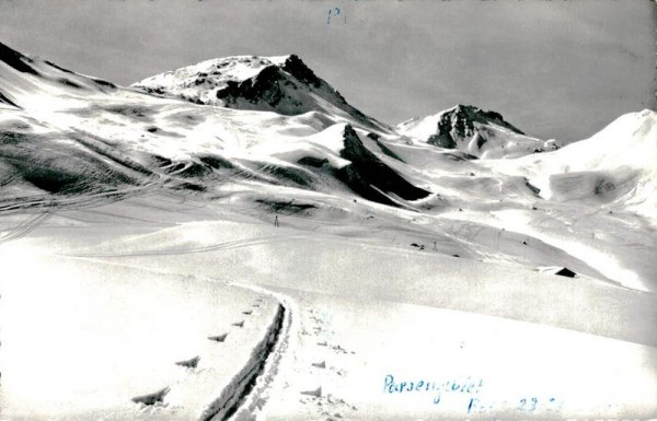 Parsennabfahrt nach Klosters u. Küblis Vorderseite