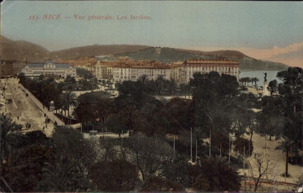 Nice (Nizza) Vue générale, les Jardins