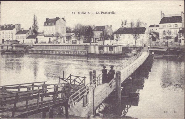 Meaux, la passerelle