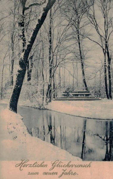 Herzliche Glückwünsche zum neuen Jahre Vorderseite