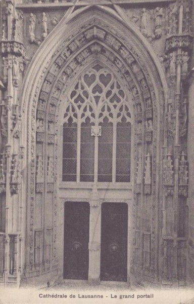 Cathédrale de Lausanne - Le grand portail Vorderseite