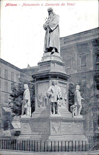 Milano - Monumento a Leonardo da Vinci Vorderseite