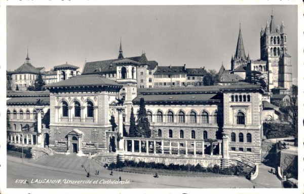 Lausanne, Université et Cathédrale Vorderseite