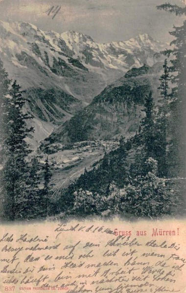 Gruss aus Mürren Vorderseite