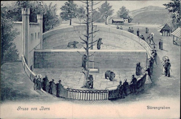 Gruss von Bern - Bärengraben Vorderseite