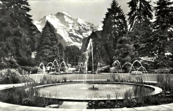 Kursaal-Garten und Jungfrau, Interlaken Vorderseite