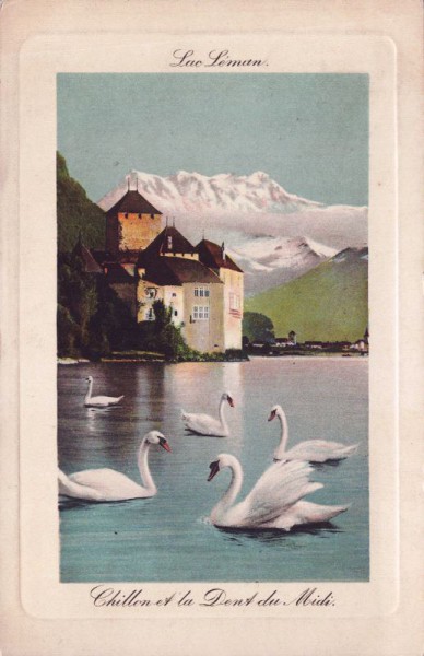 Lac Leman - Chillon et la Dent du Midi