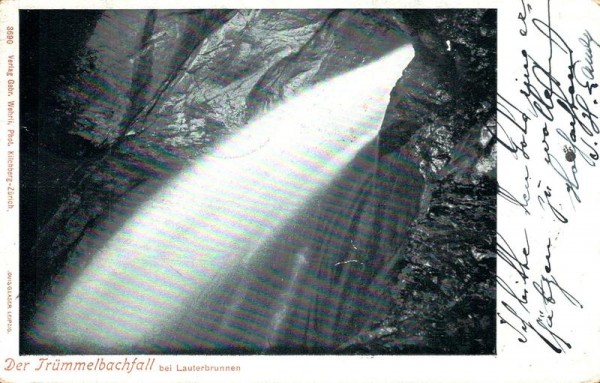 Trümmelbachfall bei Lauterbrunnen Vorderseite