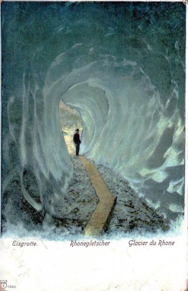 Eisgrotte Rhonengletscher Vorderseite