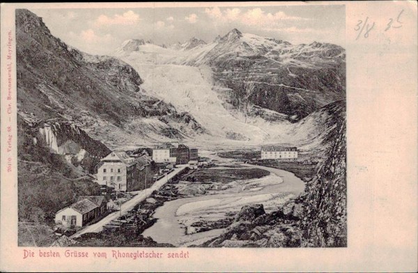 Die besten Grüsse vom Rhonegletscher  Vorderseite