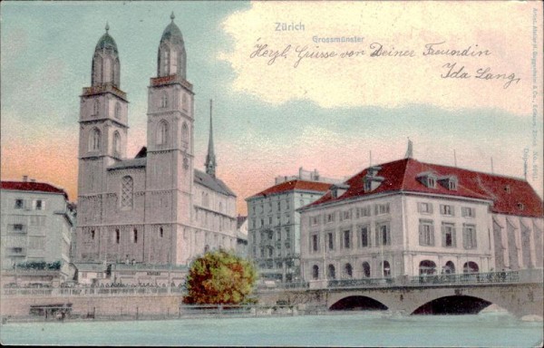 Zürich - Grossmünster Vorderseite