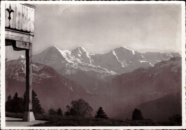 Aussicht vom Jugendhaus Amisbühl - Eiger - Mönch - Jungfrau