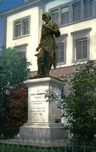 Le Locle, Statue Daniel Jeanrichard Vorderseite