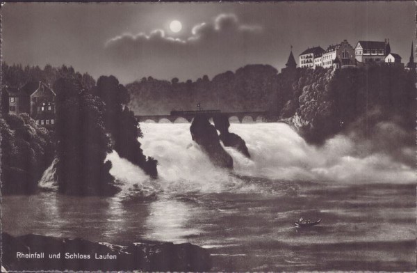 Rheinfall mit Schloss Laufen