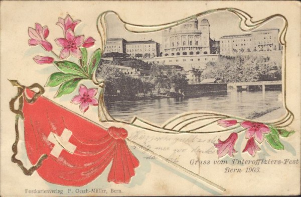Gruss vom Unteroffiziersfest Bern 1903