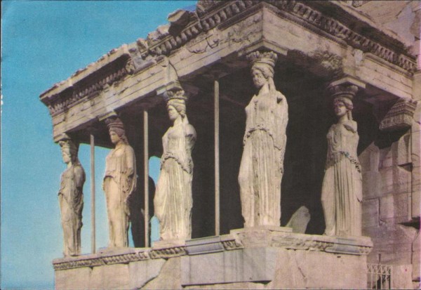 Karyatiden am Erechteion, Athen Vorderseite