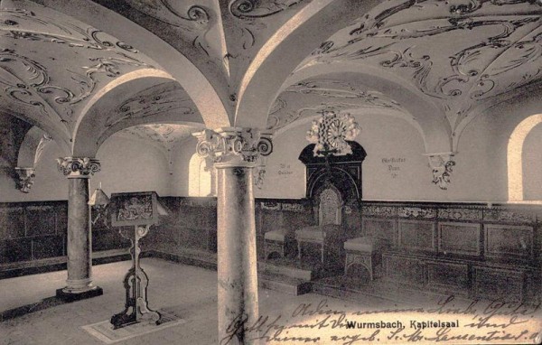 Kloster Mariazell Wurmsbach, Kapitelsaal. 1917 Vorderseite