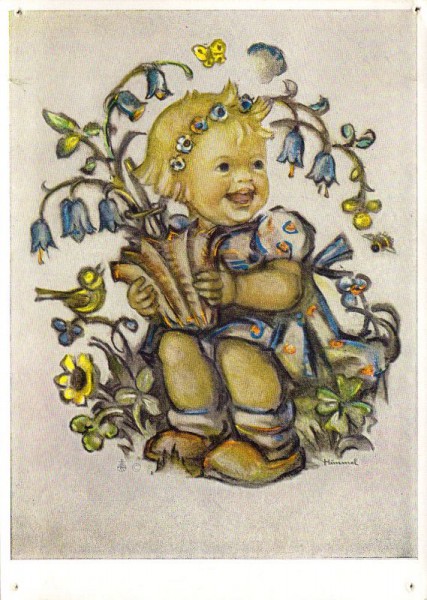 Kind mit Blumen - Maria Innocentia Hummel