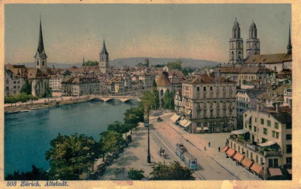 Zürich, Altstadt Vorderseite